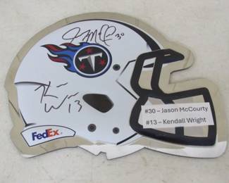 Autographed by Jason McCourty & Kendall Wright