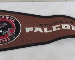 Falcons Pennant Autographed by Julio Jones & Roddy White