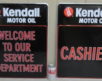 Metal Kendall Oil Signs