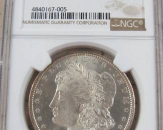 NGC 1880-S  Morgan Silver Dollar