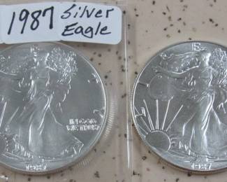 1987 Silver Eagles