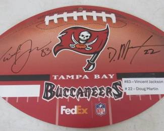 Autographed by Vincent Jackson & Doug Martin