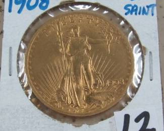 1908 Gold $20 Coin
