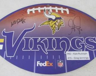 Autographed by Kyle Rudolph & Greg Jennings 