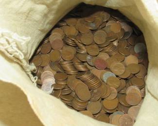 5,000 Wheat Pennies - Unsearched - All 1 Lot