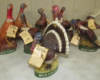 Large Wild Turkey Decanters