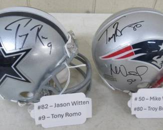 Autographed Mini Helmets 