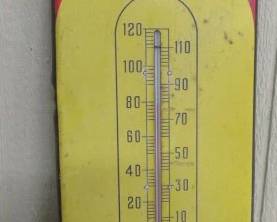 1940's - 1950's Metal Royal Crown Cola Thermometer