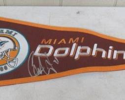 Dolphins Pennant Autographed by Cameron Wake