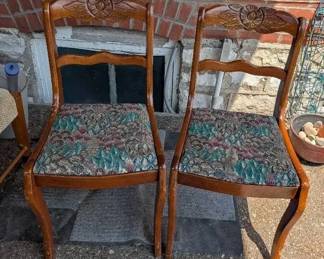 Pretty Carved Chairs