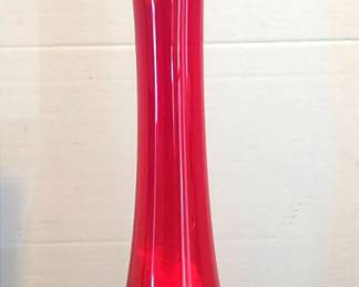 Vintage Viking Glass Bud Swung Vase