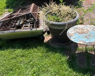 Fire Pit and Outdoor Planter