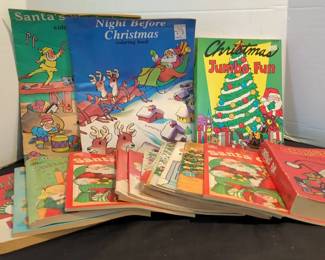 Vintage Christmas Coloring Books