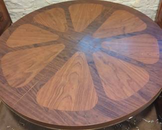 Vintage Round Citrus Slice Table