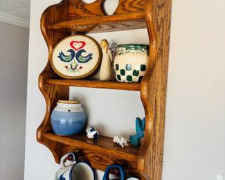 Wooden Heart Shelf