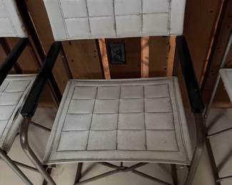 #40 - $180 -  2 sets of 4 chairs - rusty 