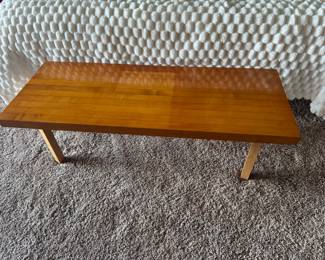 #33 - $250 - 1 solid wood bench 4'Lx18Dx16T on square legs