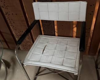 #40 - $180 -  2 sets of 4 chairs - rusty 