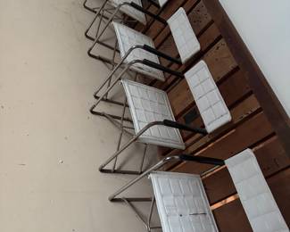 #40 - $180 -  2 sets of 4 chairs - rusty 
