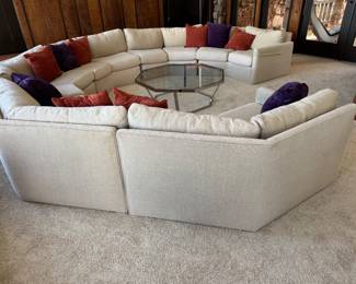 #1 - $2,495 Vintage Bernhardt octogonal sectional custom sofa with seating for 12 fully restored in very good condition. 13'x13'