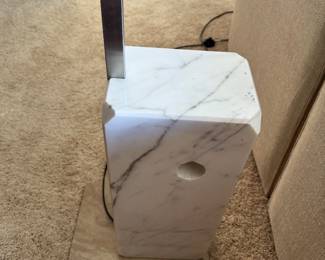 #3- $1,000 - Original Flos Luminere Arc lamp with marble base 76"Tx88"W by Achille Castiglioni. Original purchase invoice date 1971c- we also have the Arco assembly sheet from AI Atelier International, LTD Le Corbusier and Cassina distributor in NY 