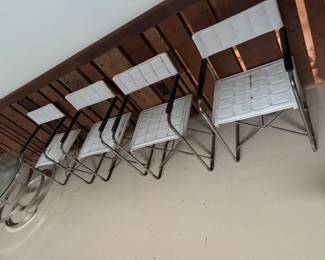 #40 - $180 -  2 sets of 4 chairs - rusty 