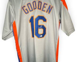 Dwight Gooden Signed Jersey