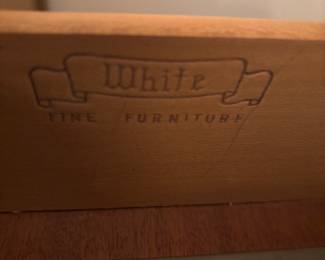 MFG. OF BEDROOM SET. (WHITE FURNITURE)