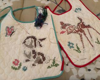 NEW NEEDLEPOINT BIBS