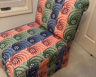 STRIPED SLIPPER CHAIR