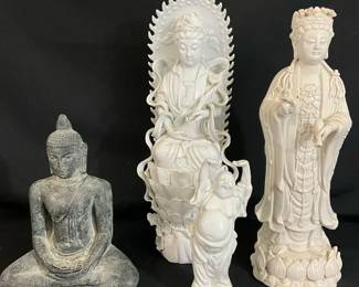 CHINESE GUANYIN STATUES LAUGHING BUDDHA