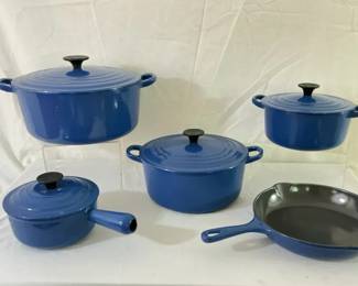 Blue Le Creuset Cookware