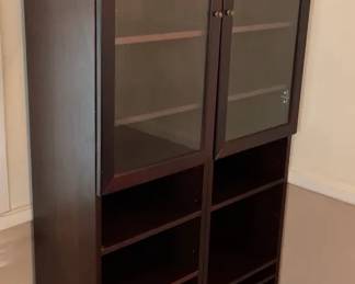 Upper Glass Door Wooden Cabinet I