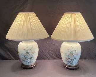 D. Hague Pair Of Lamps