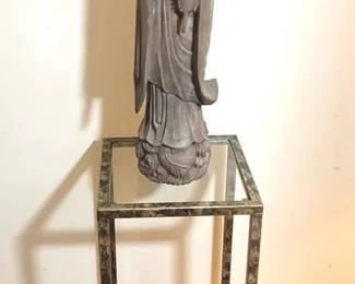 Japanese Kannon Buddhist Wood Statue
