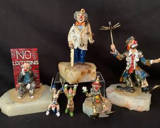 Ronald Lees Clown Sculptures