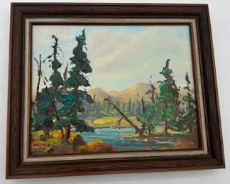 Original Melvene Wolz Painting on Board