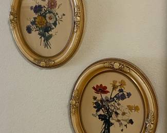 Vintage Framed Floral Bouquet Art Prints
