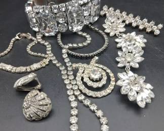 Sparkly Vintage Costume Jewelry Collection