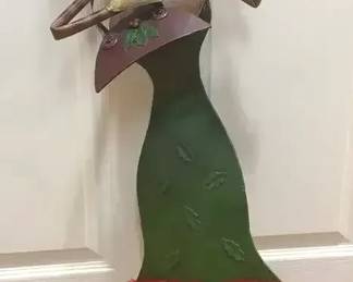 Metal Christmas Cat Decor