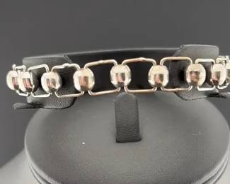 Sterling Silver Beaded Bracelet