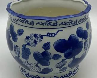 Blue And White Porcelain Planter