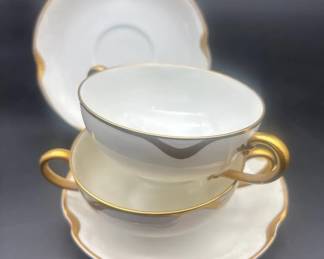 Haviland Co Limoges 2 Coffee Cups And Saucers China From France