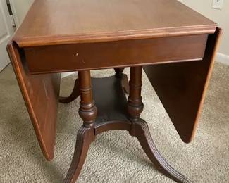 Vintage DropLeaf Wood Dining Table