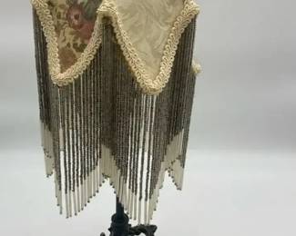 Fabric Fringe Tulip Table Lamp