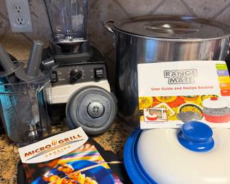 Range mate, micro grill, vitamix