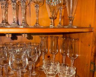 Etched glassware