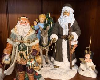 Fitz & Floyd Santa figurines