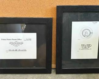 SU122VFramed Copies Of Disneyland Teacup Ride Patent