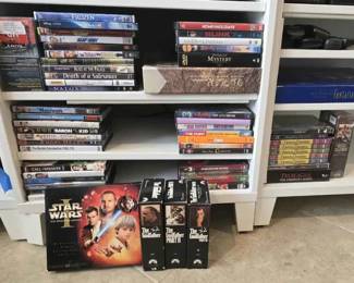 SU195DVDs and VHS collection